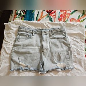 Uniqlo Jean high-rise cutoff shorts size 29"